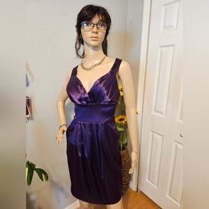 B DARLIN Purple Cocktail Prom dress w/ Pockets  Size 9/10